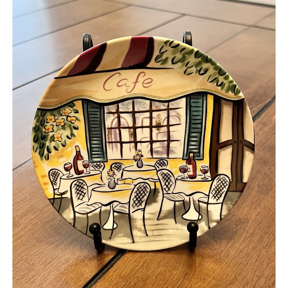 Set of (4) 6" Ceramic Bread Plates From the Avon "French Market Collection" - Picture 4 of 6
